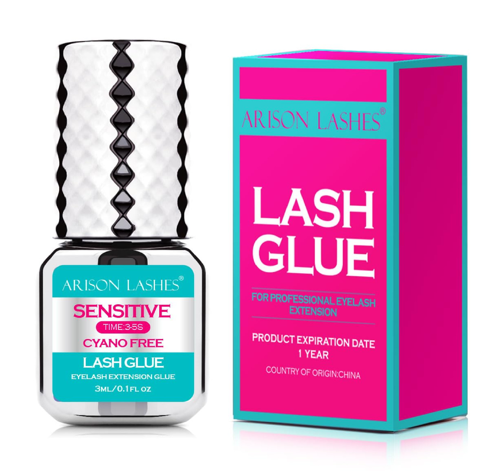 Sensitive Eyelash Extension Glue 3-4S Drying Time 5-6 Weeks Retention Lash Exten