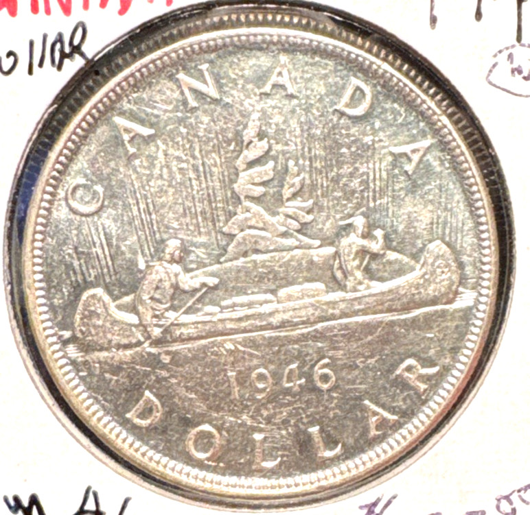 Canada 1946 dollar KM 46 AU+/Unc (w)