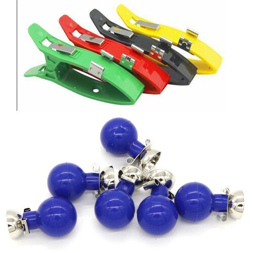 Adult Chest Limb Clamp & Chest Suction Cup Bulb ECG EKG Electrodes