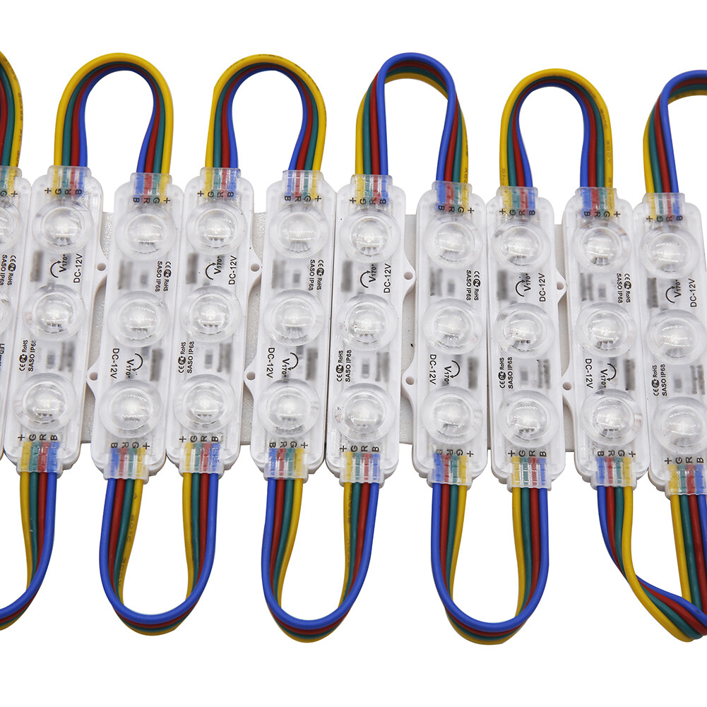 Super Bright 5050 RGB IP65 LED Module Lights Store Front Window +Remote+US POWER