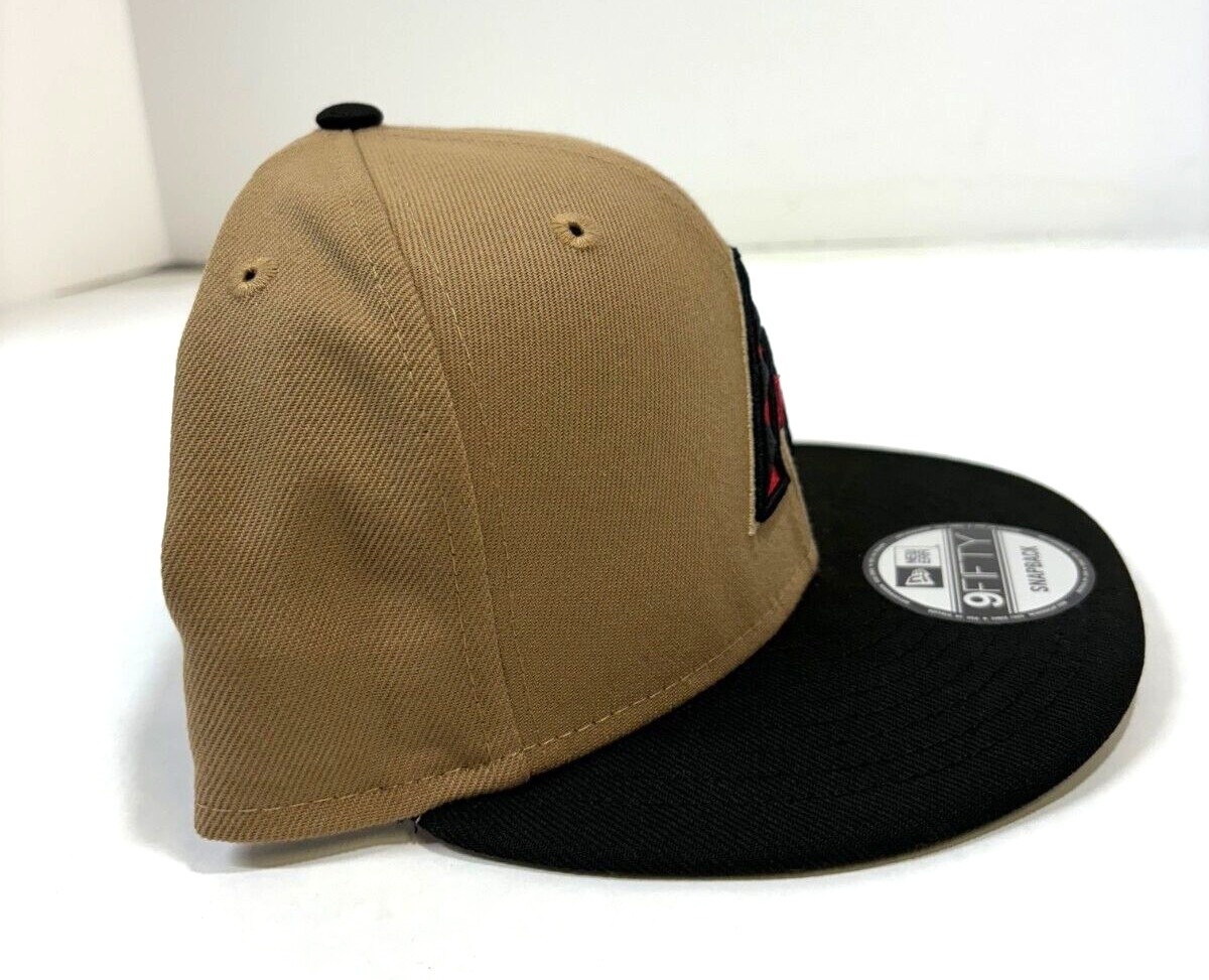 Arizona Diamondbacks MLB NE Snapback Hat~Khaki/Black