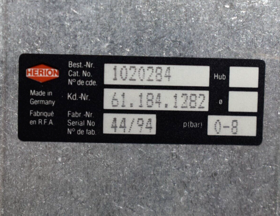 Herion 61.184.1282 Valve Heidelberg