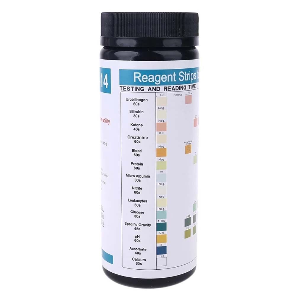 14-in-1 Urinalysis Test Strips 10 Parameter Urine Test Strips for Leukocytes PH