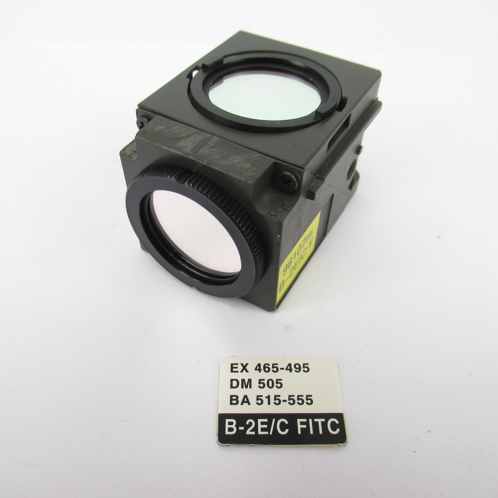NIKON B-2E/C FITC FLUORESCENCE MICROSCOPE FILTER CUBE 96107M - SOME DEGRADATION