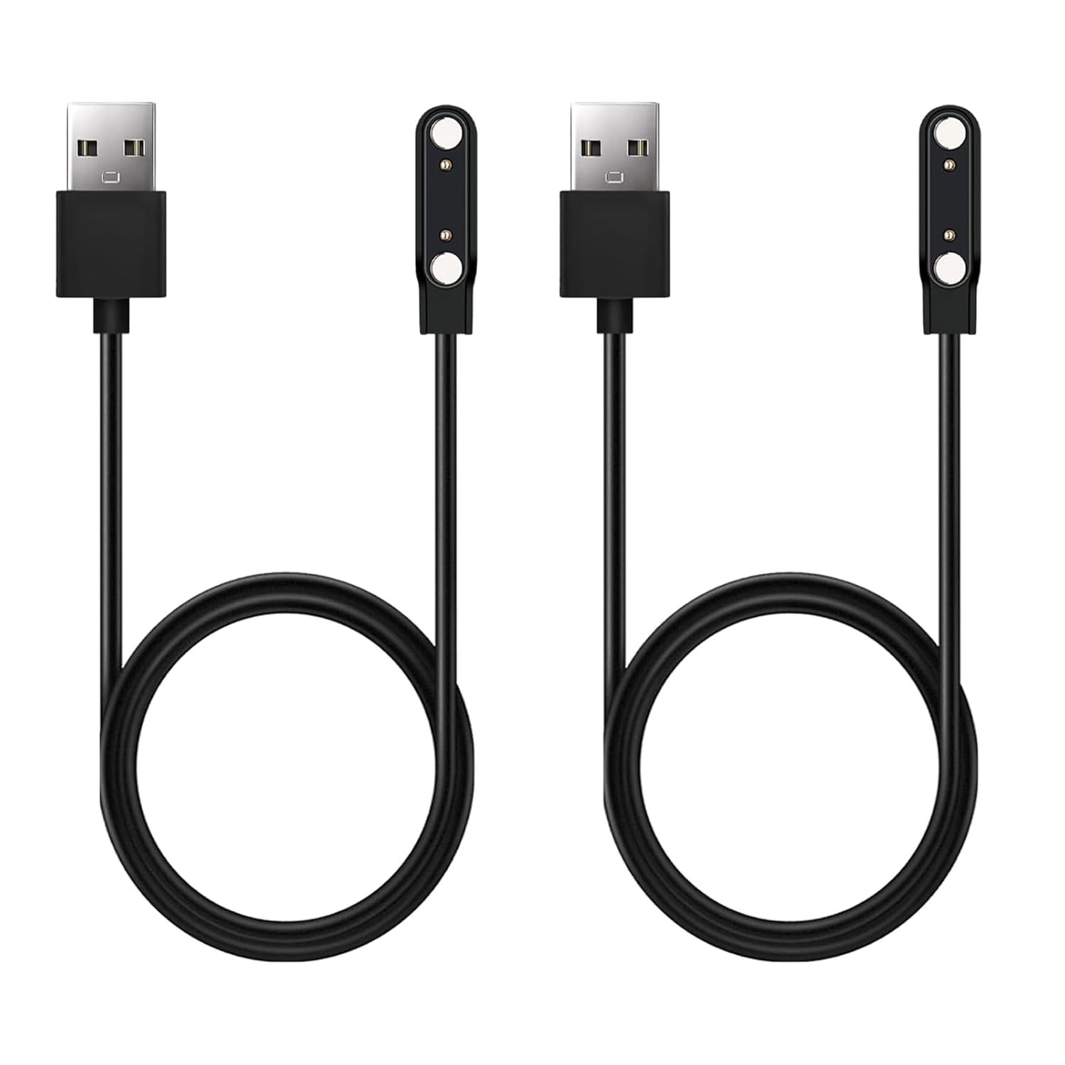 2-Pack Magnetic Charger for Raycon Bone Conduction Headphones, 60cm