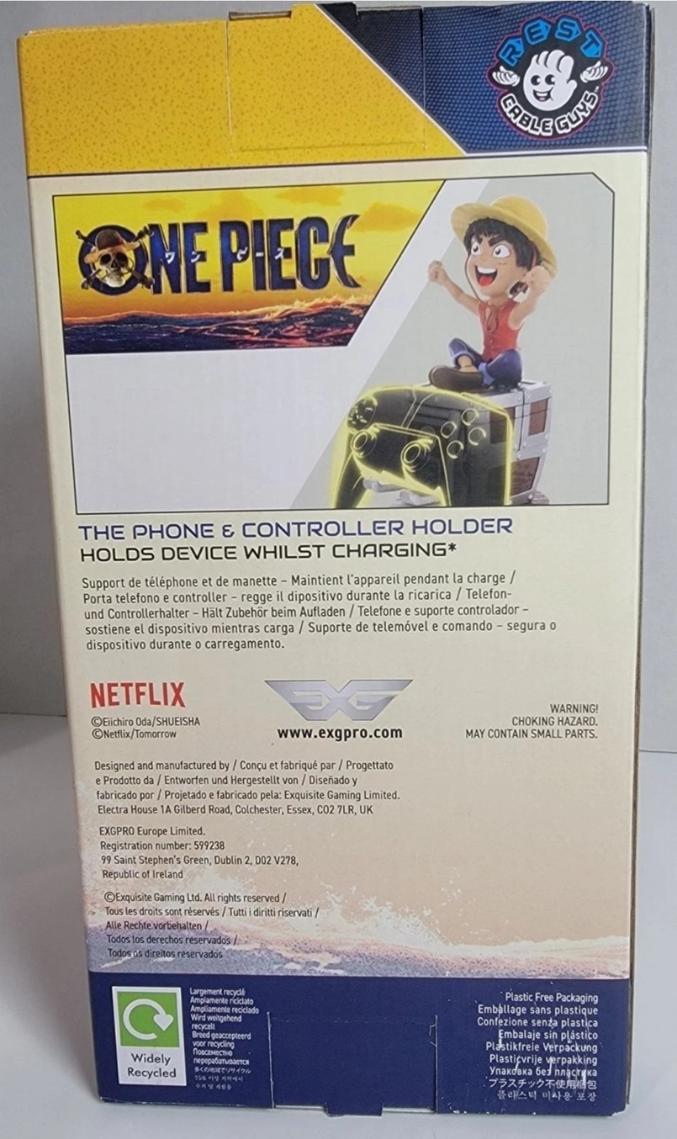 Netflix: Luffy One-Piece Cable Guys Phone & Controller Figure Device Holder