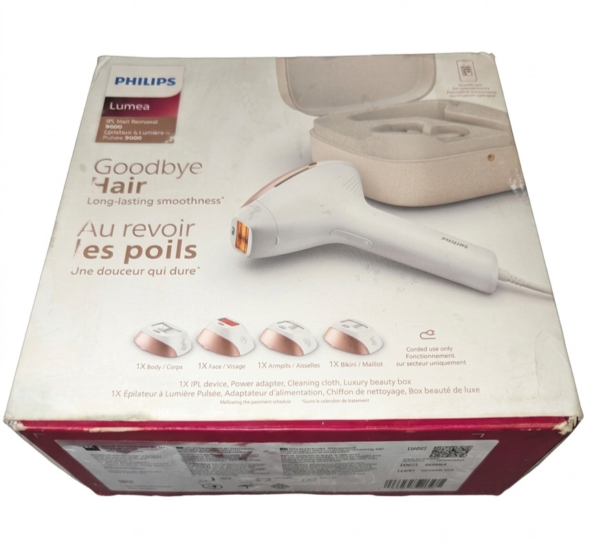 Philips Lumea 9000 IPL Hair Removal w/ Luxury Beauty Box BRI984 – Open Box