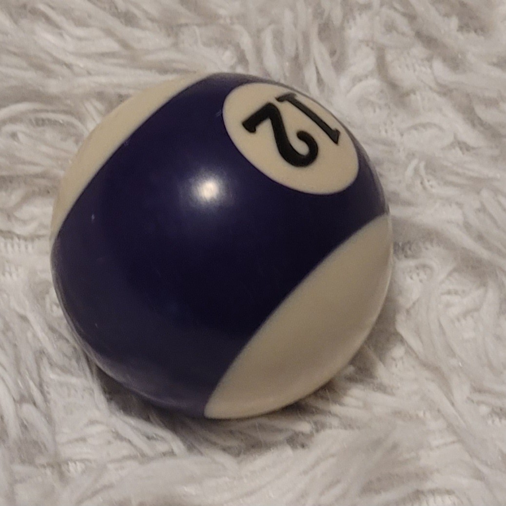 Number 12 purple stripe pool ball replacement