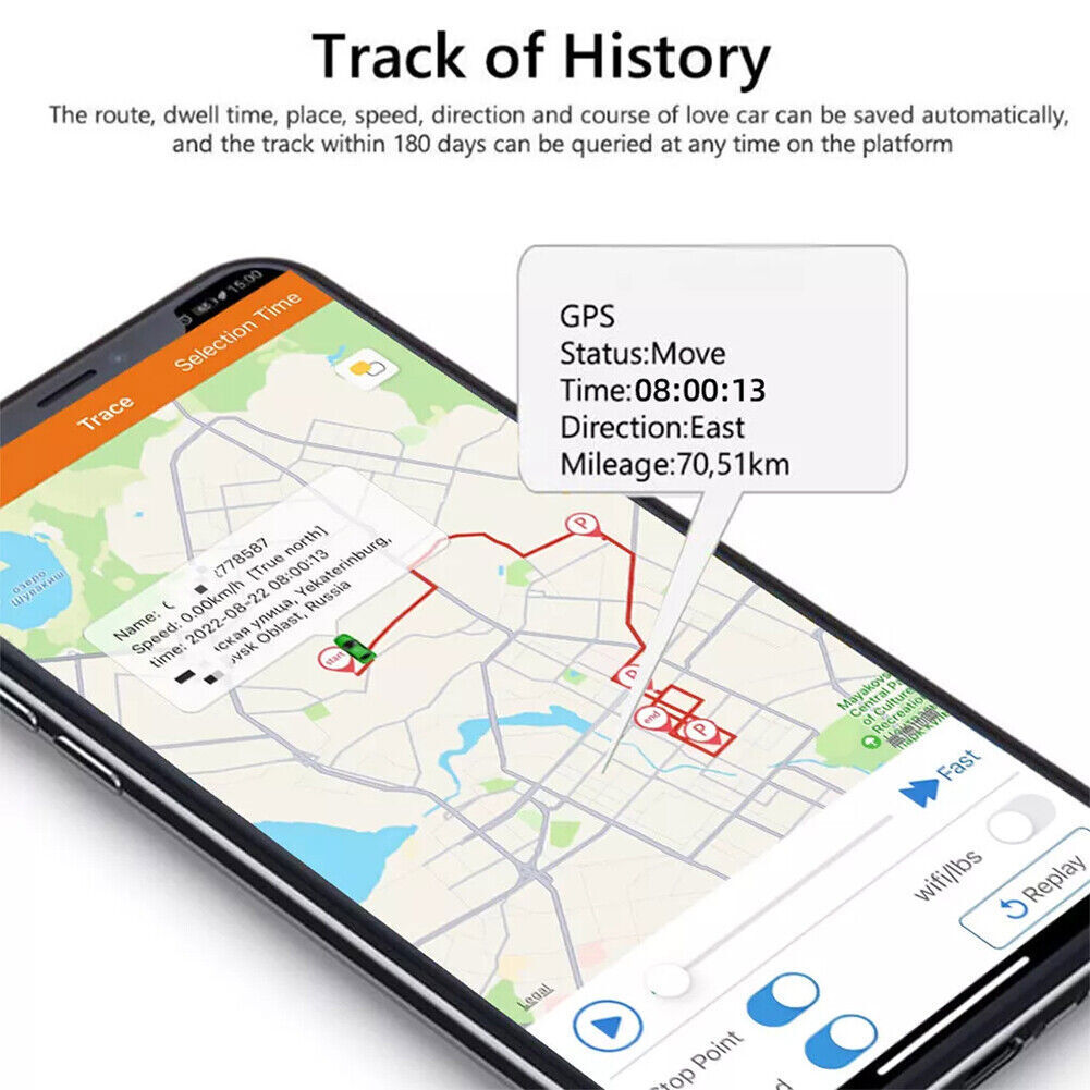 4G Car GPS Tracker Real-time Tracking Locator Device Remote Control Anti Theft
