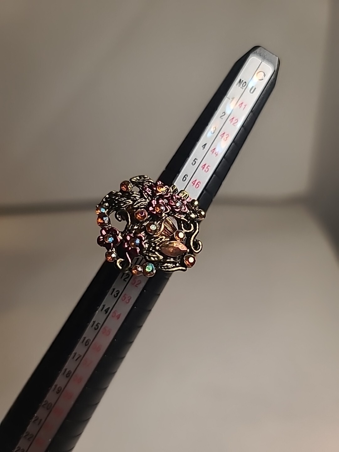 NEW Handmade Wire Wrapped Ring Goldtone Statement Beautiful Size 5