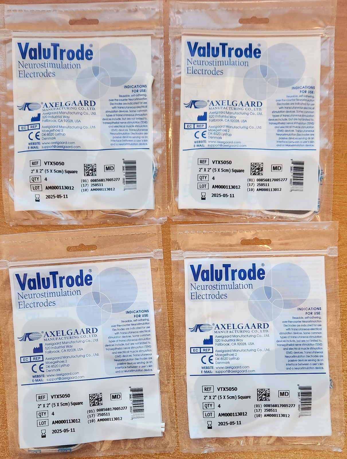 16 PC VALUTRODE X ELECTRODES VTX5050 FOR BODYMED NERVE STIMULATOR MASSAGER