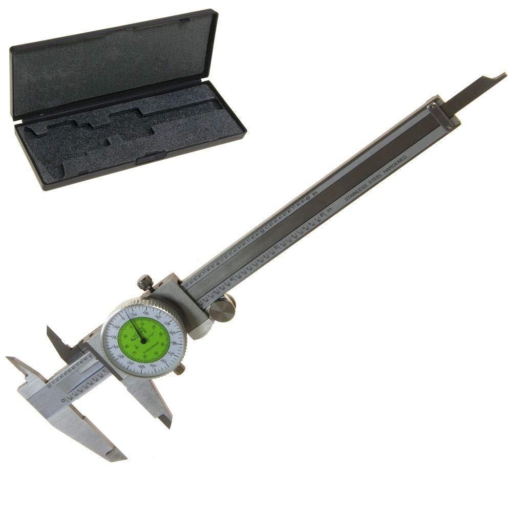 6" Dial Caliper - Dual Scale for Fractional & Decimal Measurements