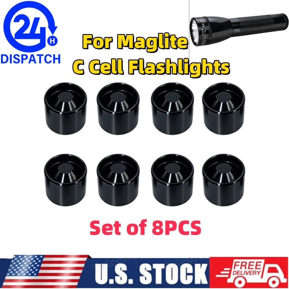 For Maglite C Cell-Anodized Aluminum Non Freeze Plugs Dry Storage Hidden Cups