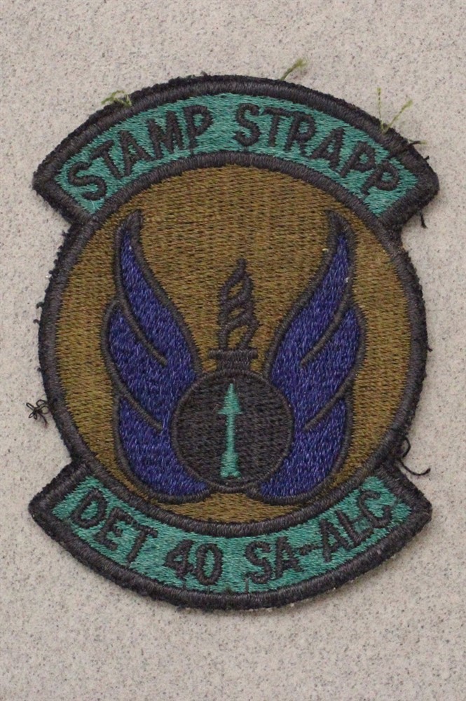 USAF Air Force Patch: San Antonio Air Logistics Center, Det 40 - subdued 3947