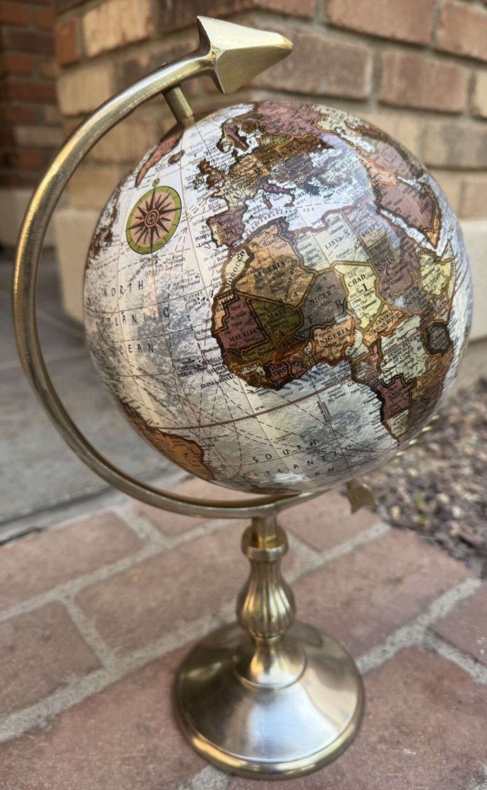 THREE HANDS Corp. Decorative Globe "Explore Dream Discover' 17"