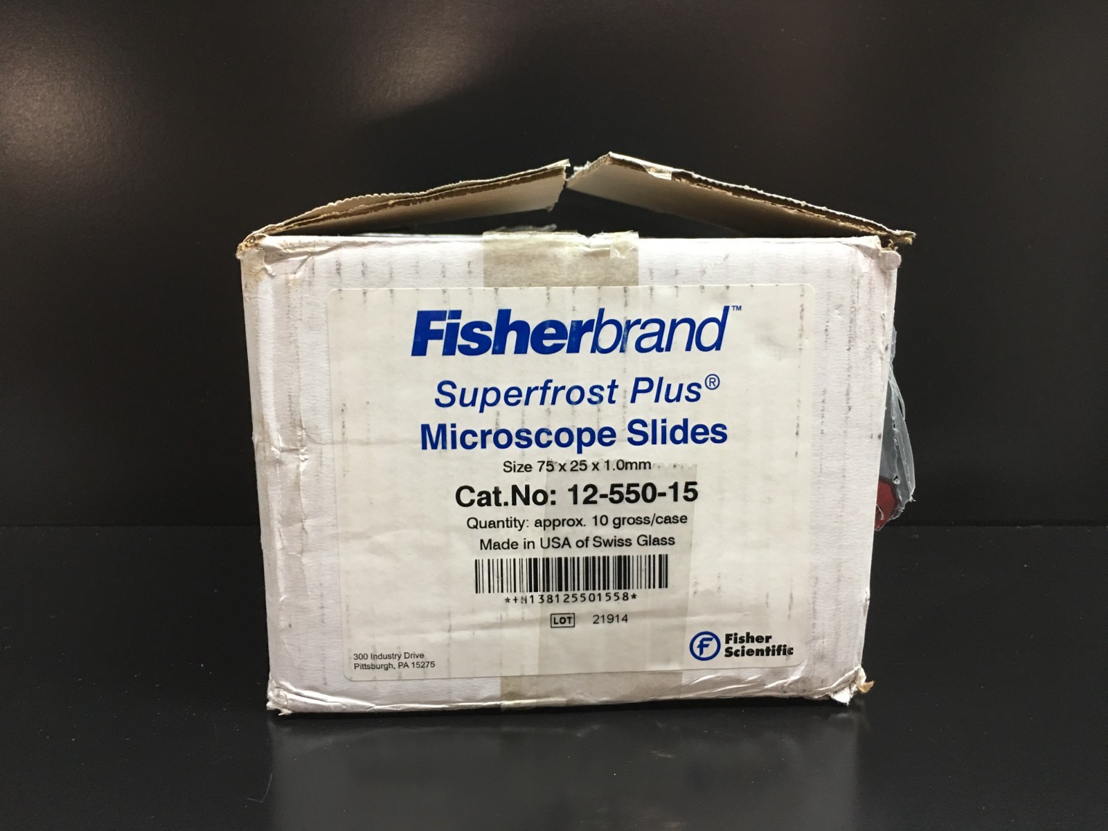 Fisherbrand Cat No 12-550-15 Superfrost Microscope Slides Precleaned Lot 14 PKS