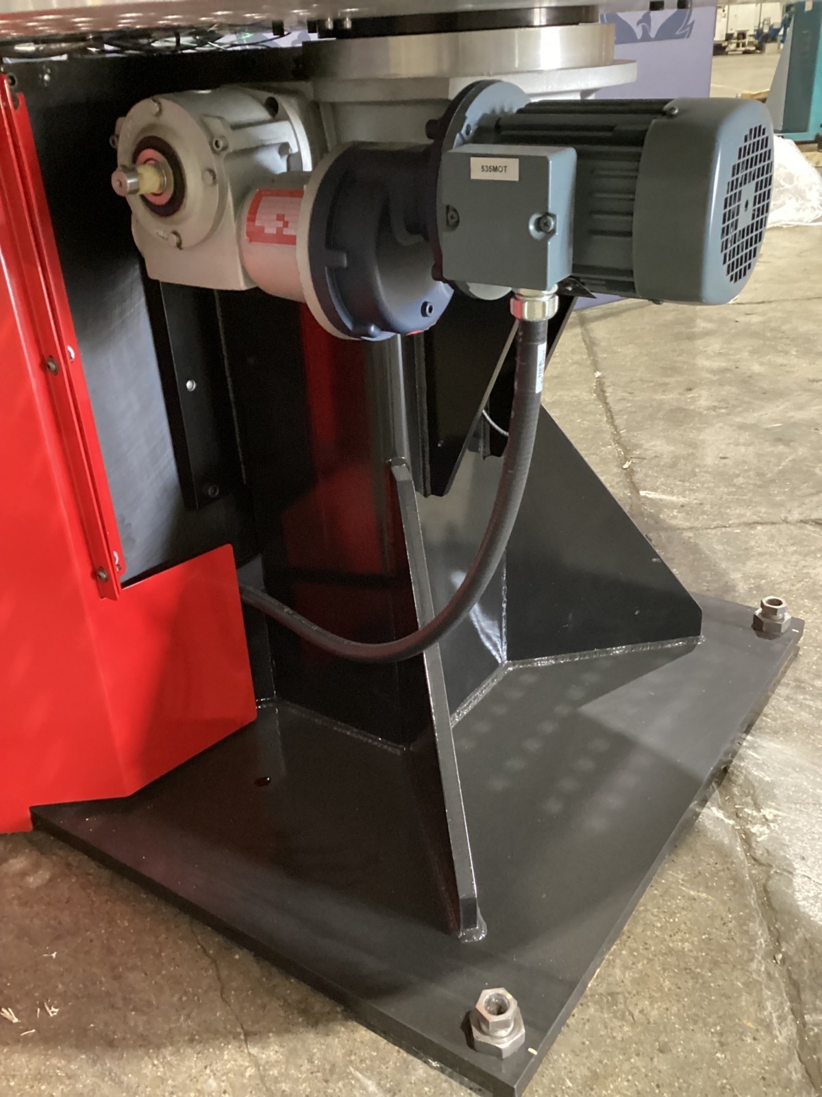 Rotary Indexing Table w/ Perforated Downdraft Surface for Welding/Assembly USED