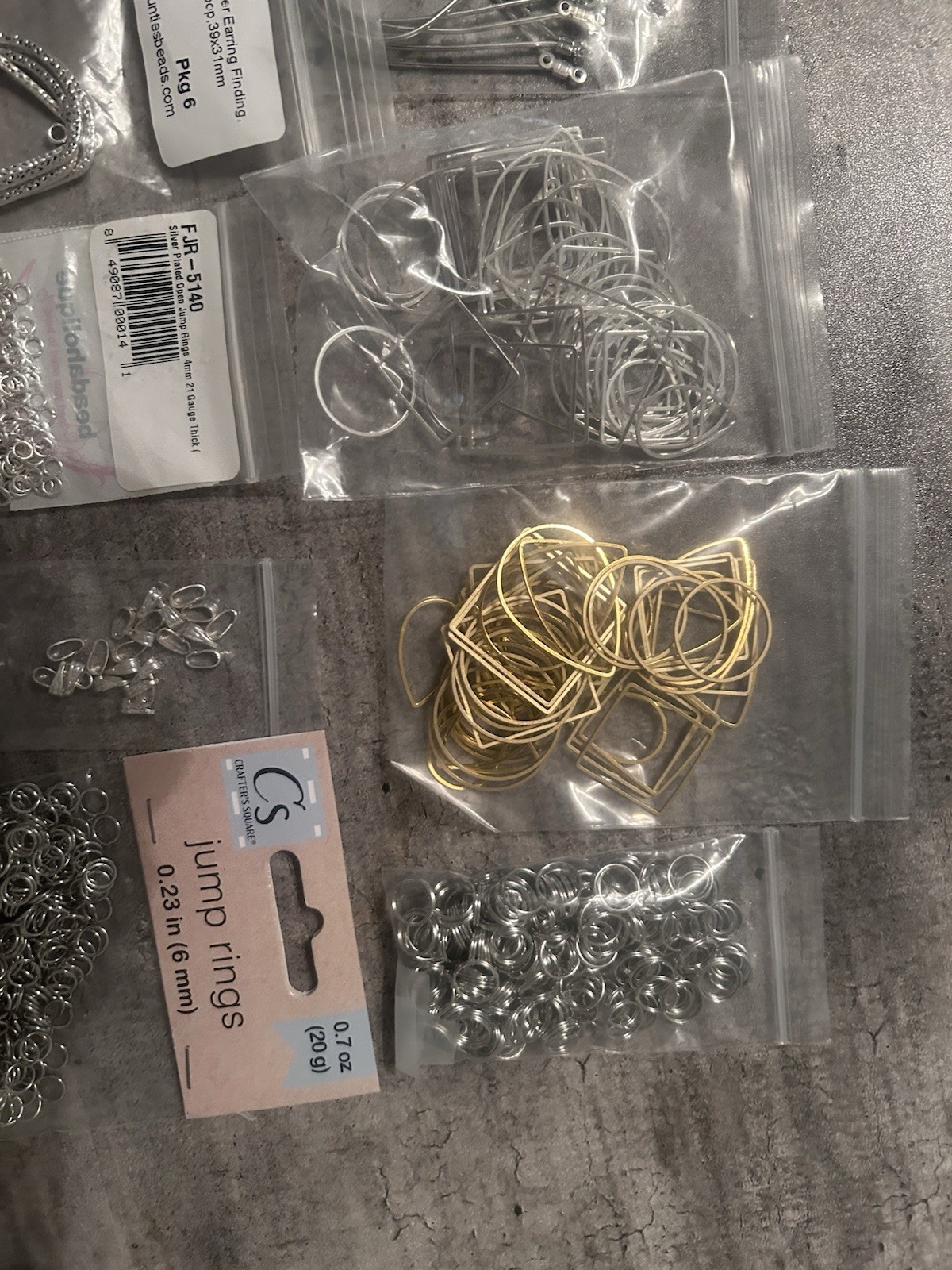 Various Jewelry Finding Earring Jump Rings and More