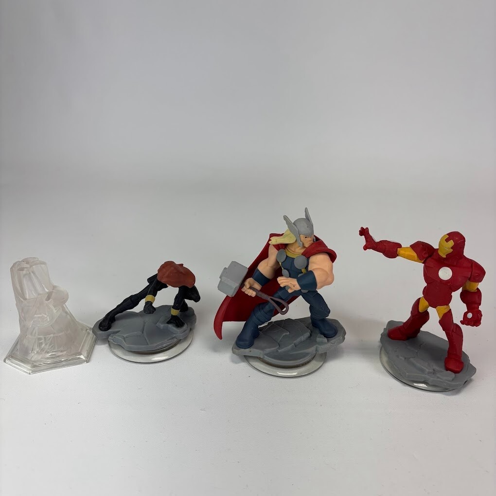 Disney Infinity 2.0 Avengers Iron Man Thor Black Widow Characters Figures Lot 4