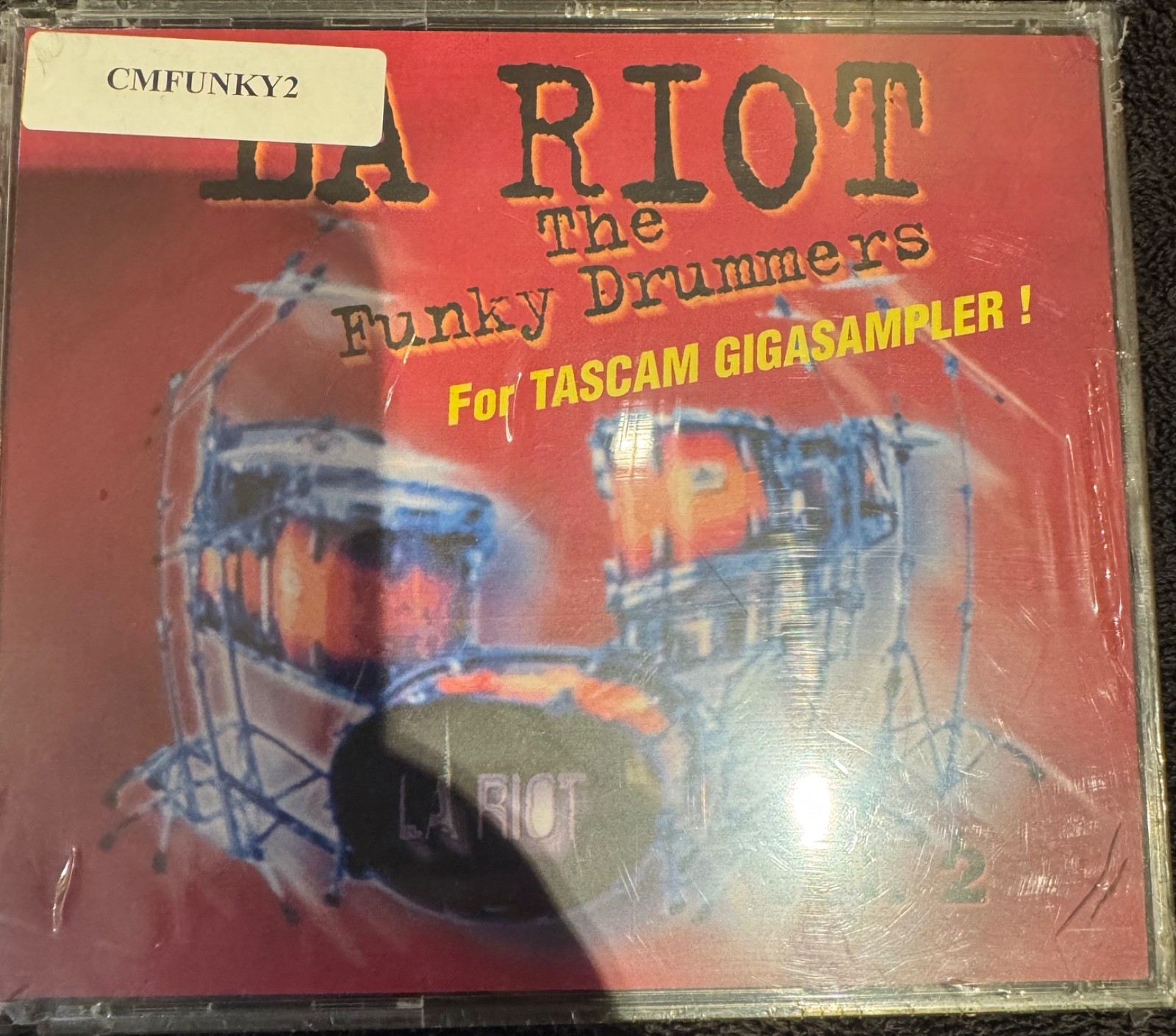 Tascam LA Riot 2 Funky Drummers  Hip Hop Drums Giga Sampler CD Library 2 CDS New