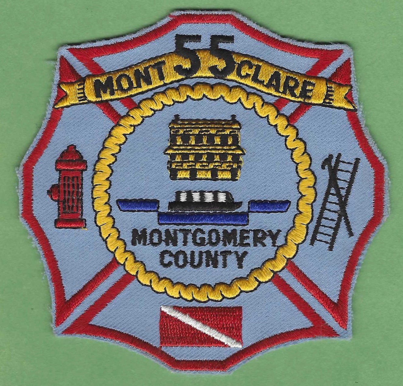 MOUNT CLAIR PENNSYLVANIA FIRE RESCUE PATCH