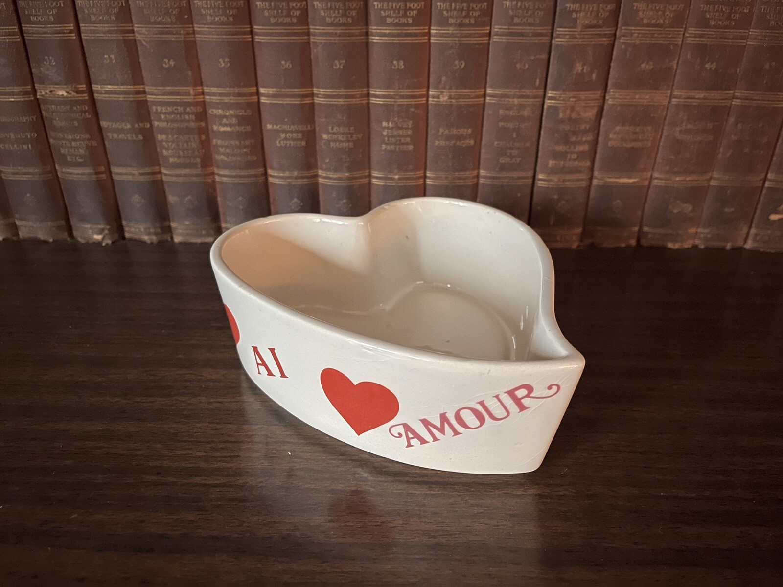 VINTAGE FTD Curvy HEART BOWL Planter FROM 1979 Portugal Valentines Day Love
