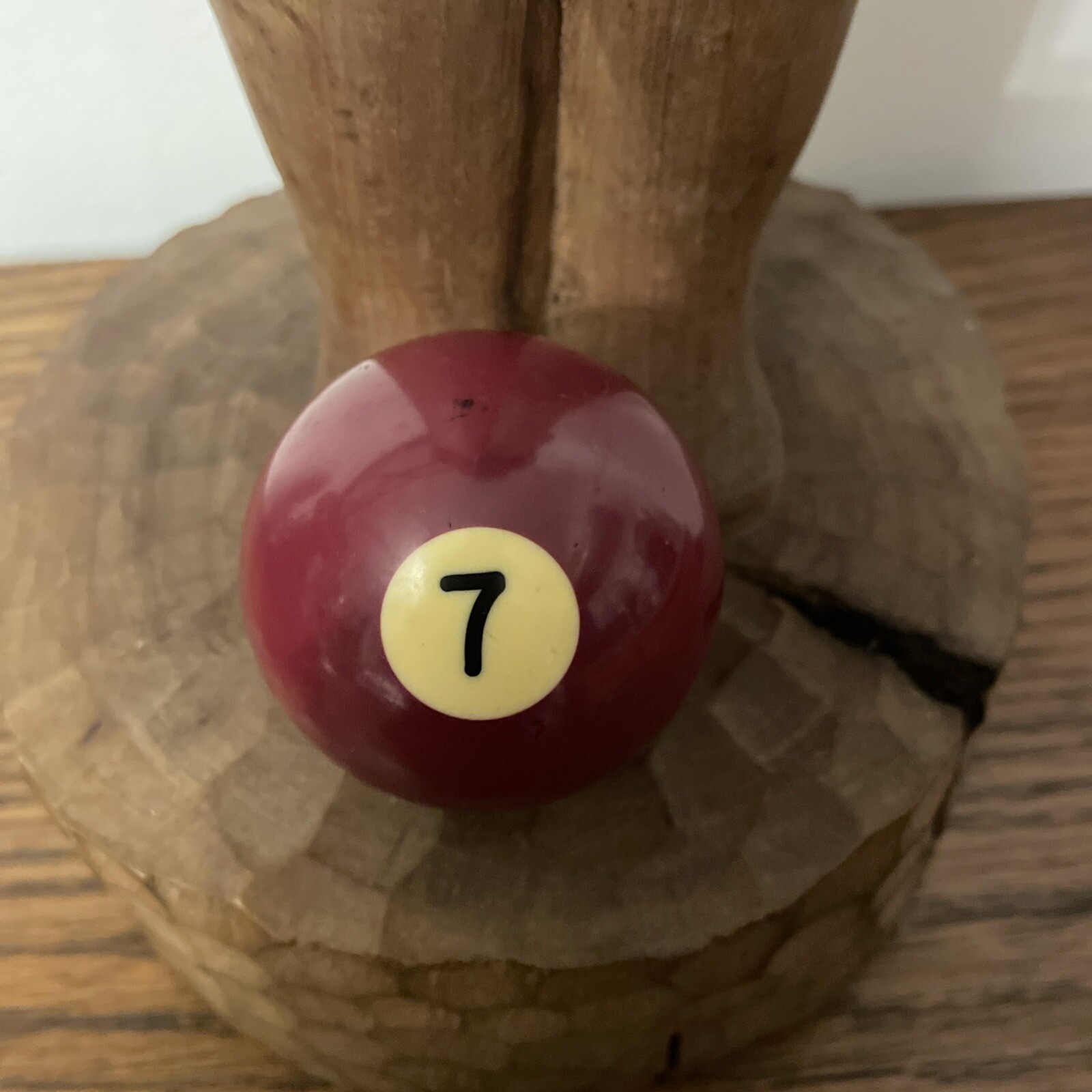 Vintage No. 7 Burgundy Maroon Pool Ball Billiard 2 1/4” Replacement