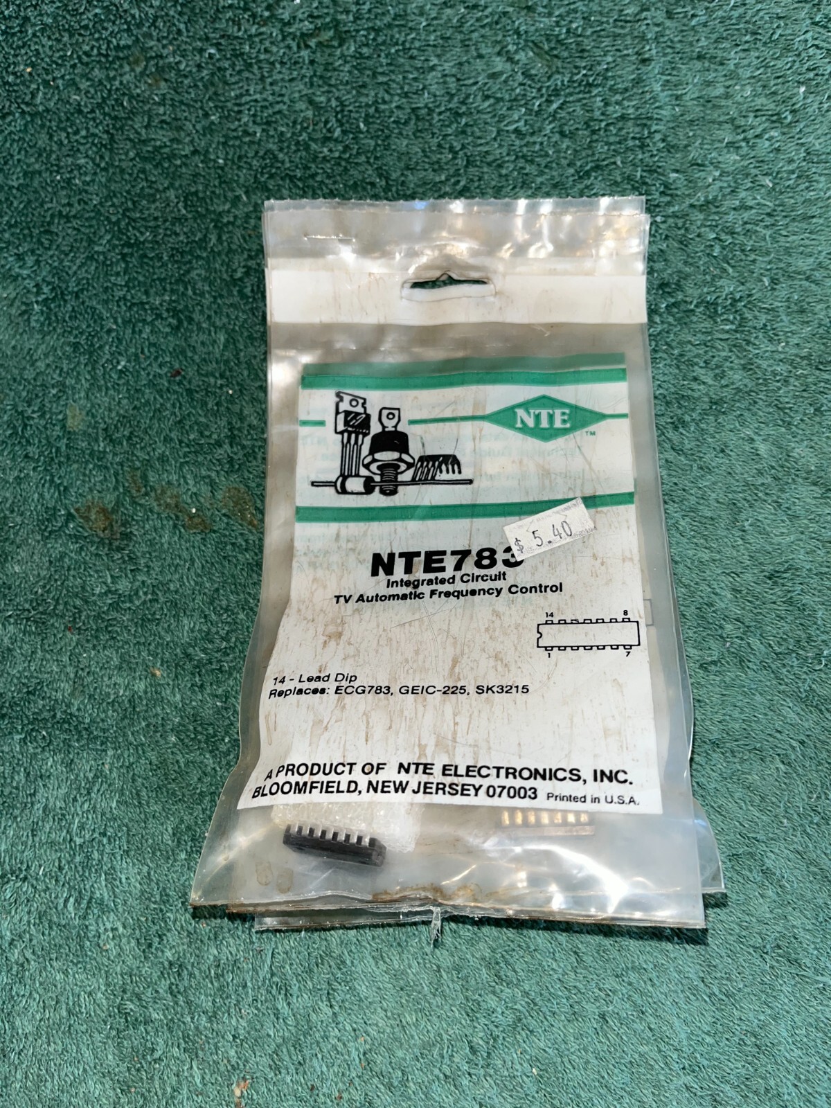 Lot of 5 New Old Stock NTE783 Integrated Circuit ( IC ) Factory Sealed