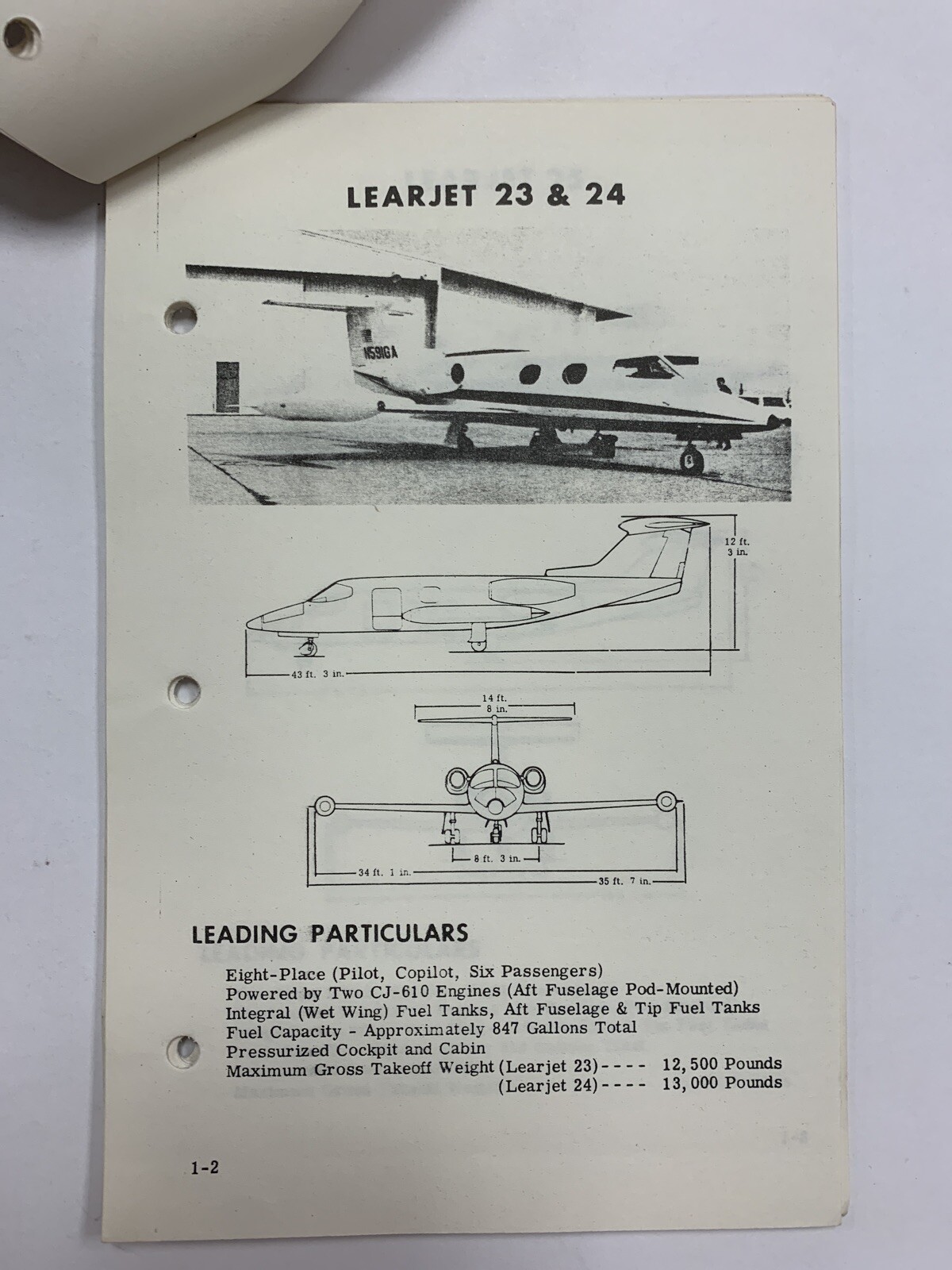 Lear Jet Ground Handling, Servicing and Emergency Information - Copy