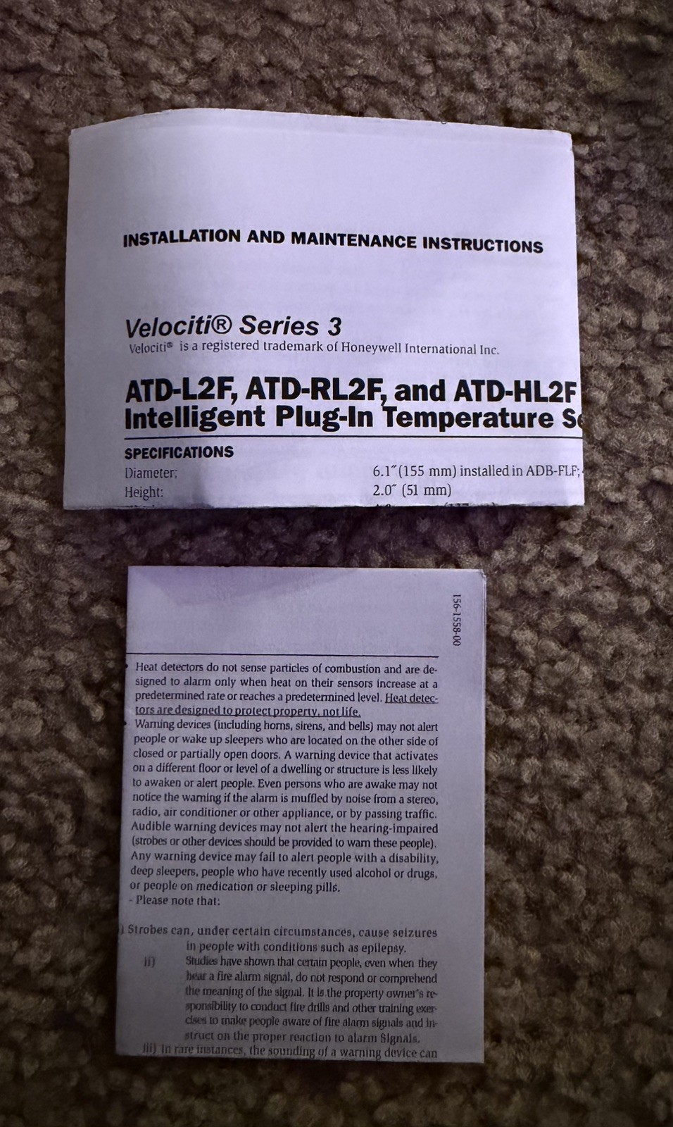 Honeywell ATD-HL2F