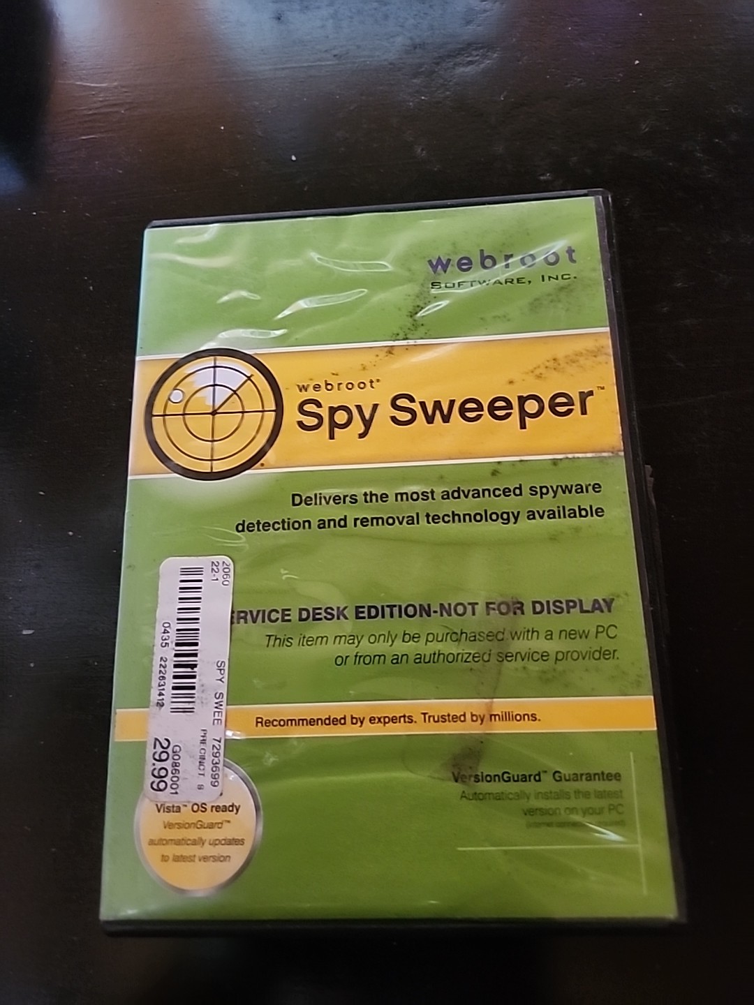 Webroot Spy Sweeper (Windows 98 SE, 2000, Me, XP) Combined Shipping Available!