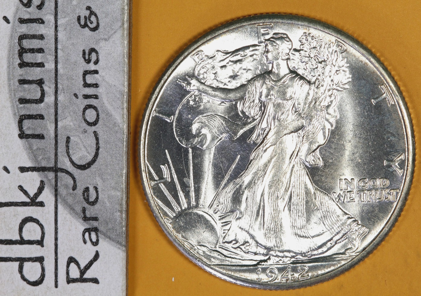 1942 - Walking Liberty Half Dollar - 50¢ - BU - Very Choice Uncirculated dbkjA