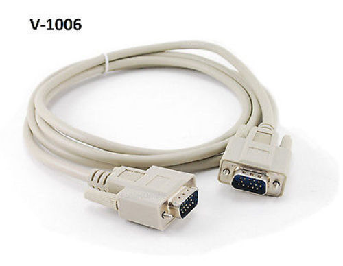 6' VGA (HD15) Male to Male Monitor Cable, V-1006