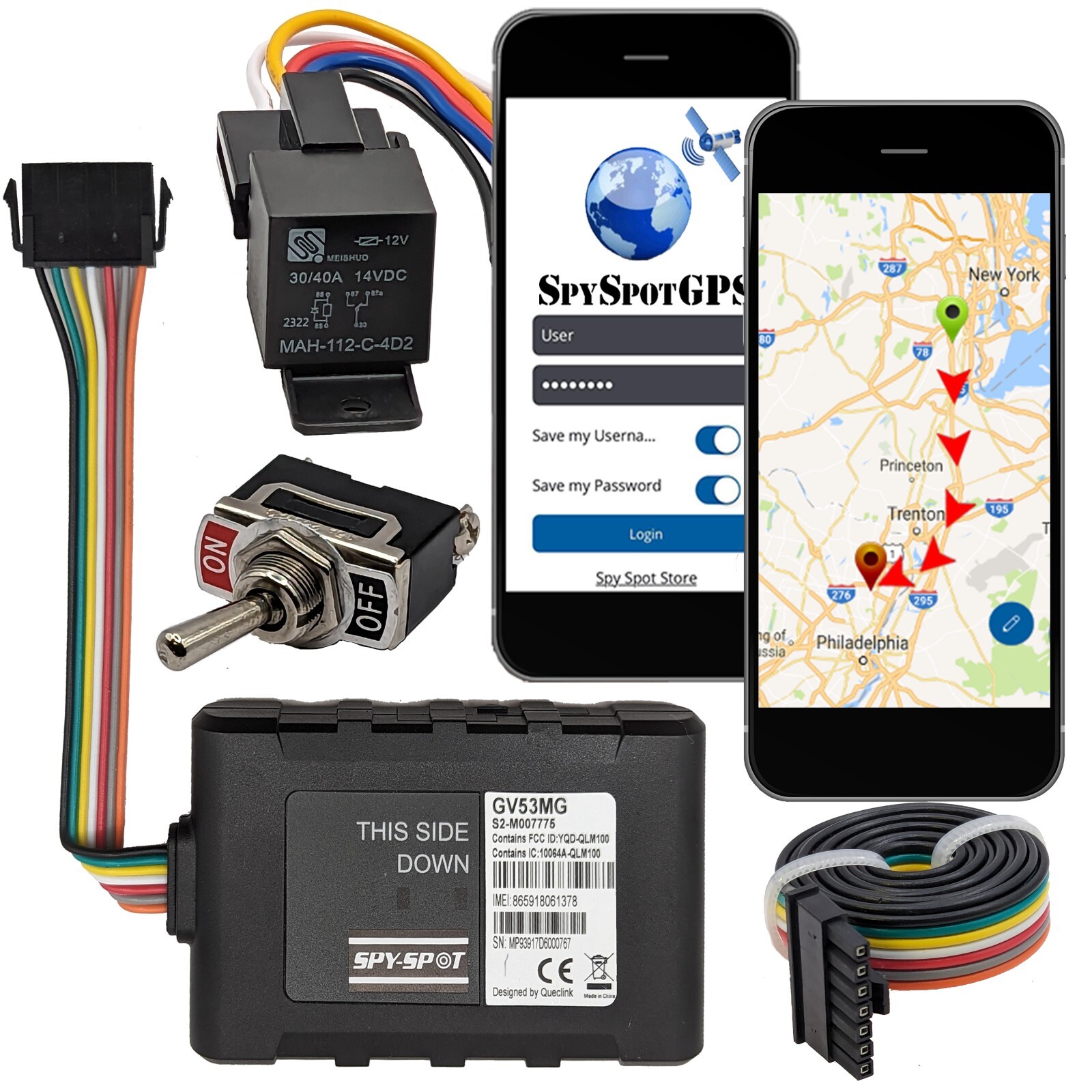 4G Hardwire Kill Switch GPS Vehicle Tracker Real Time Disable Ignition Starter