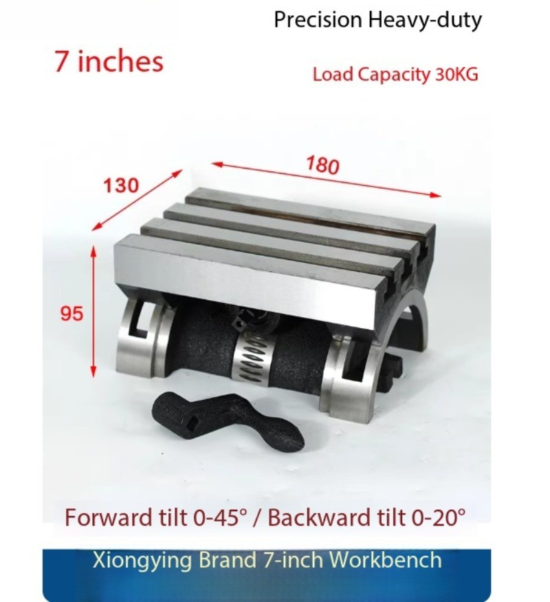 Adjustable-Angle Workbench Tilting Milling Machine Processing Inclined Platform