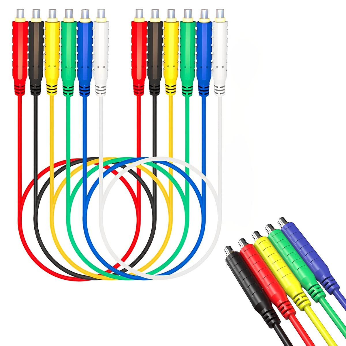 Magnetic Jumper Wires, 6 Pcs Silicone Soft Flexible Test Leads for Testing, 30V