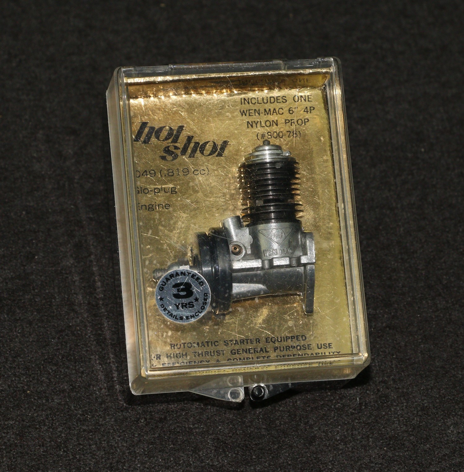 RC Model Airplane Engine AMF Wen-Mac .049 Hot Shot Glow-Plug Jewel Case
