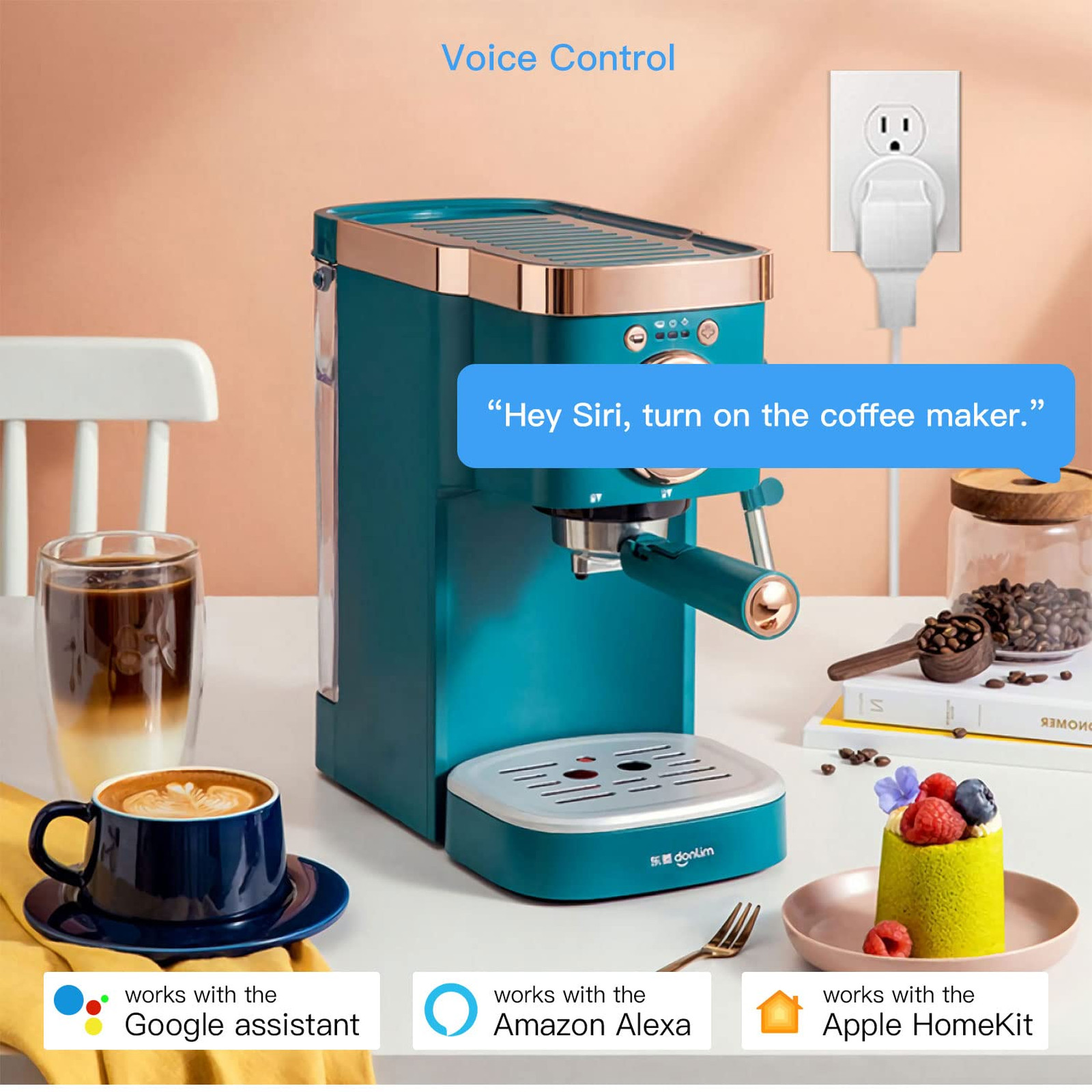 Smart Plug Mini HomeKit WiFi Outlet Support Apple HomeKit Alexa Google Assistant