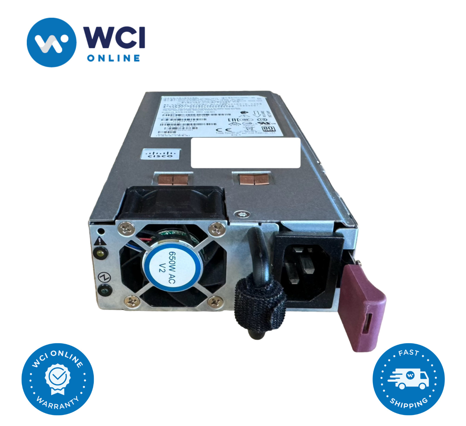 Cisco NXA-PAC-650W-PI 650W AC Port Side Intake PSU