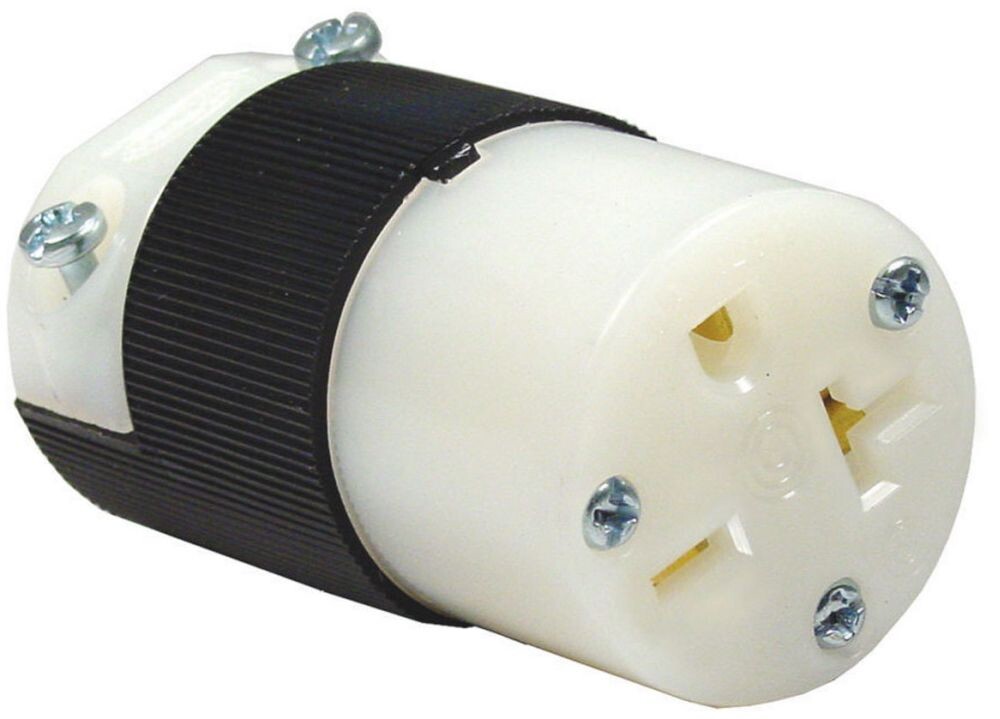 Hubbell 5469C, 250 VAC, 20A, 2-P, 3-W, 6-20R, Straight Blade Connector, 1 pc