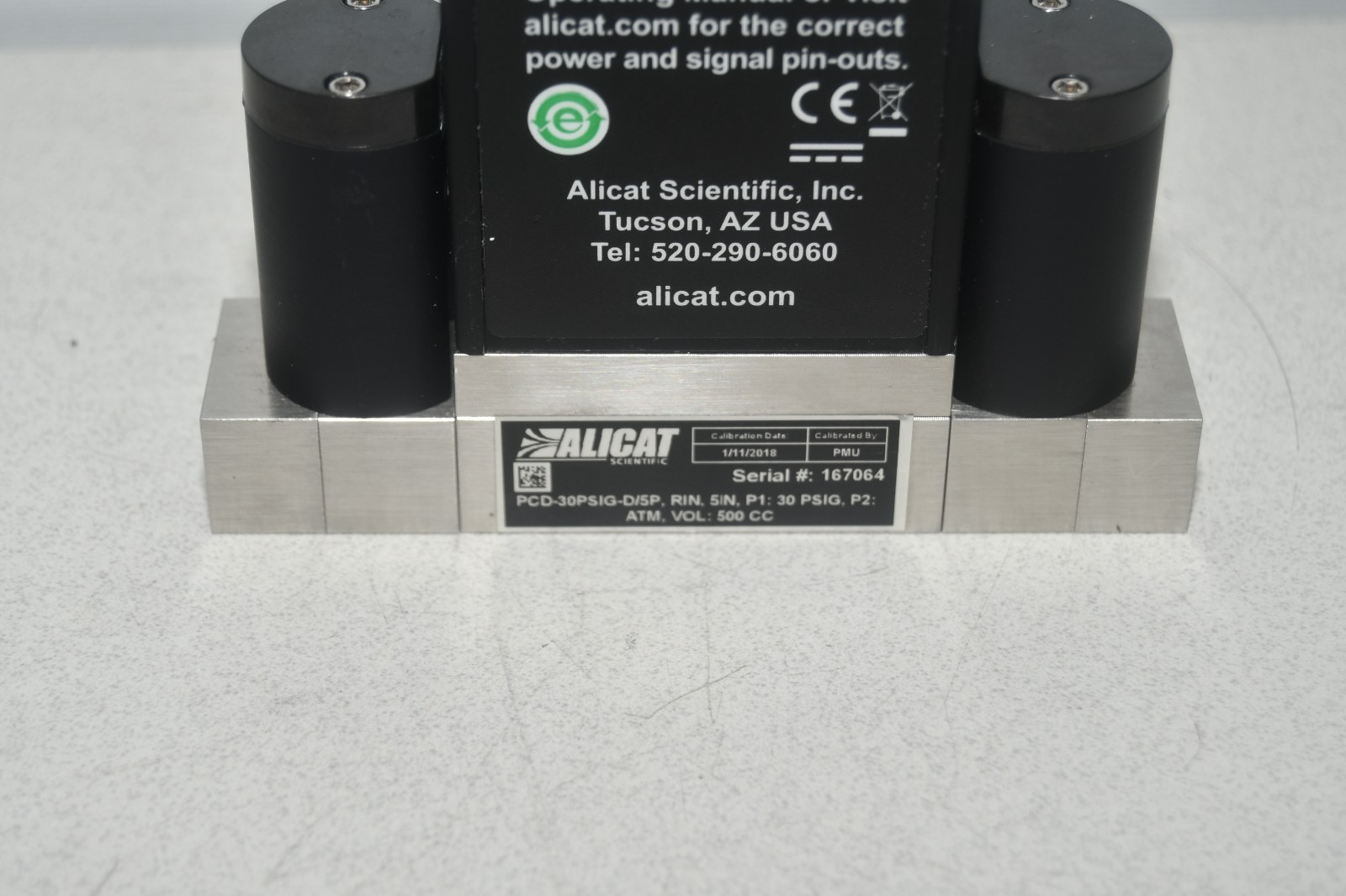 ^ Alicat PCD-30PSIG-D/5P RIN 500CC Flow Controller #X8331