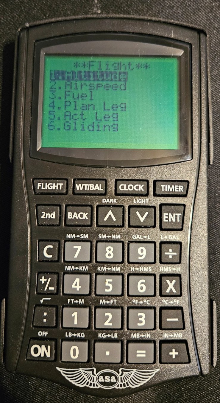 ASA CX-2 Electronic Flight Computer Aviation Calculator Works Missing Batt Cover