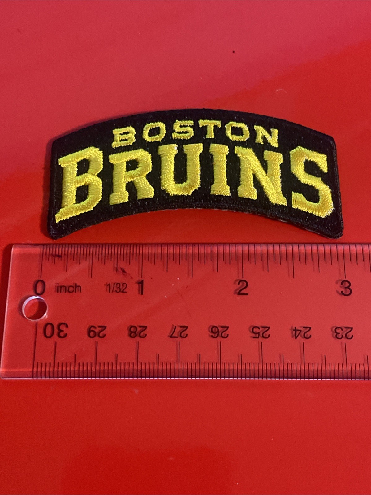 Boston Bruins Black/Gold Logo Patch Embroidered 3” Iron On