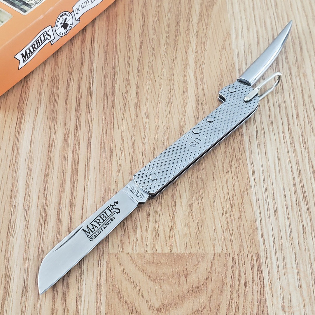 Marbles GI Folding Knife Marlin Spike Stainless Sheepsfoot Blade And Handles