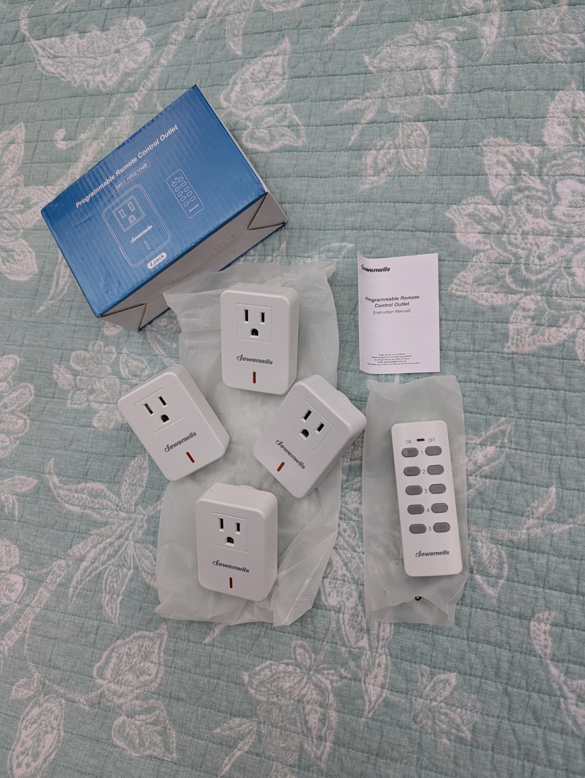 Dewenwils Remote Control Outlets. 4 Pack. Unused.