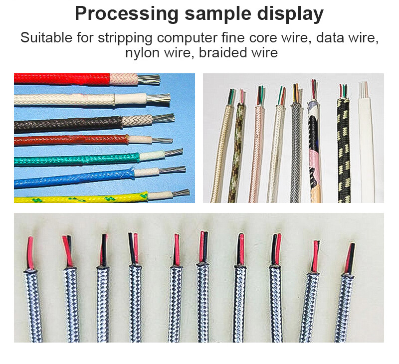 Vertical Pneumatic Heat Stripping Machine Nylon Data Cable Peeling Machine