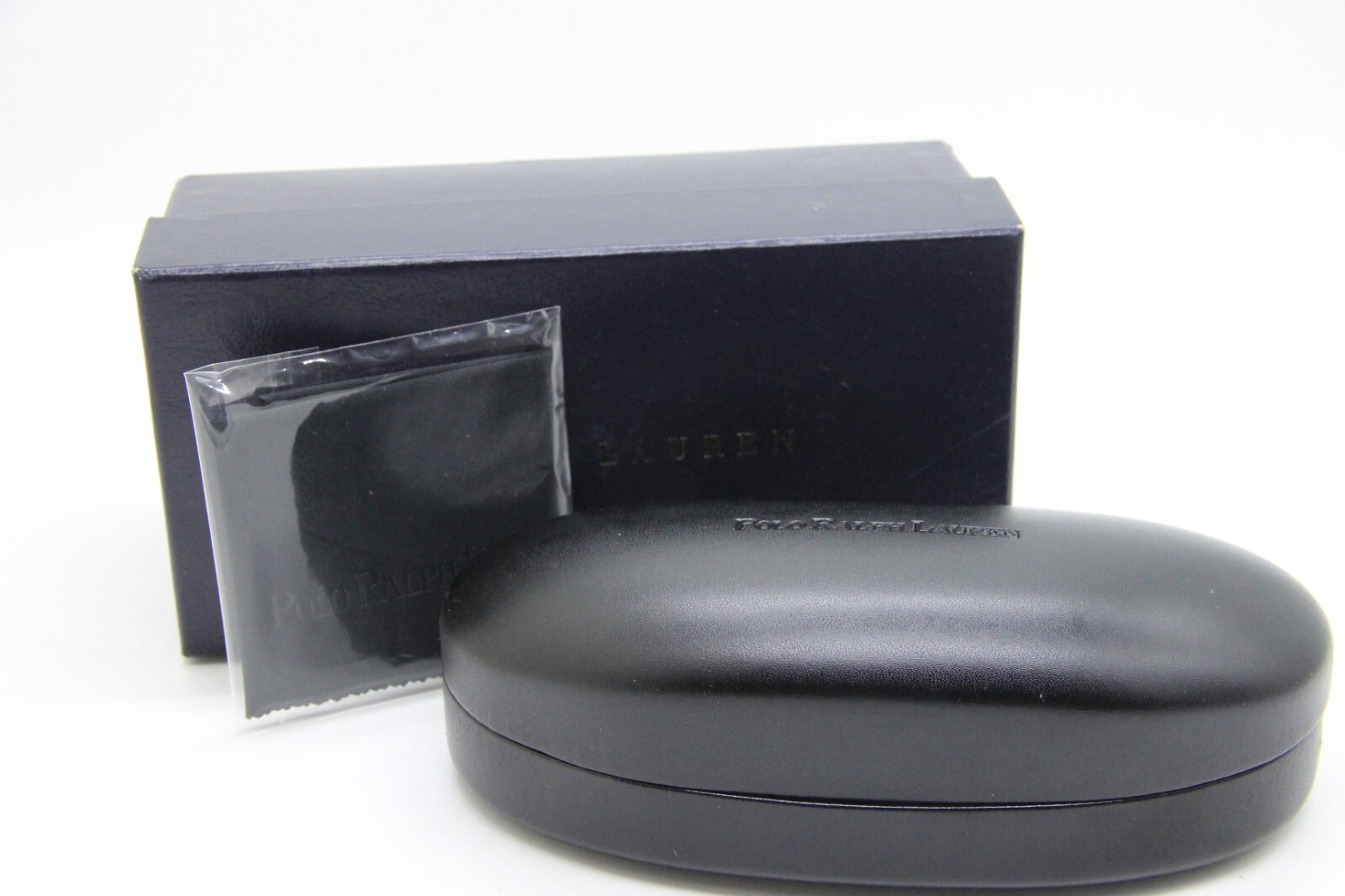 NEW POLO RALPH LAUREN SUNGLASSES EYEGLASSES OPTICAL BLACK CASE ONLY