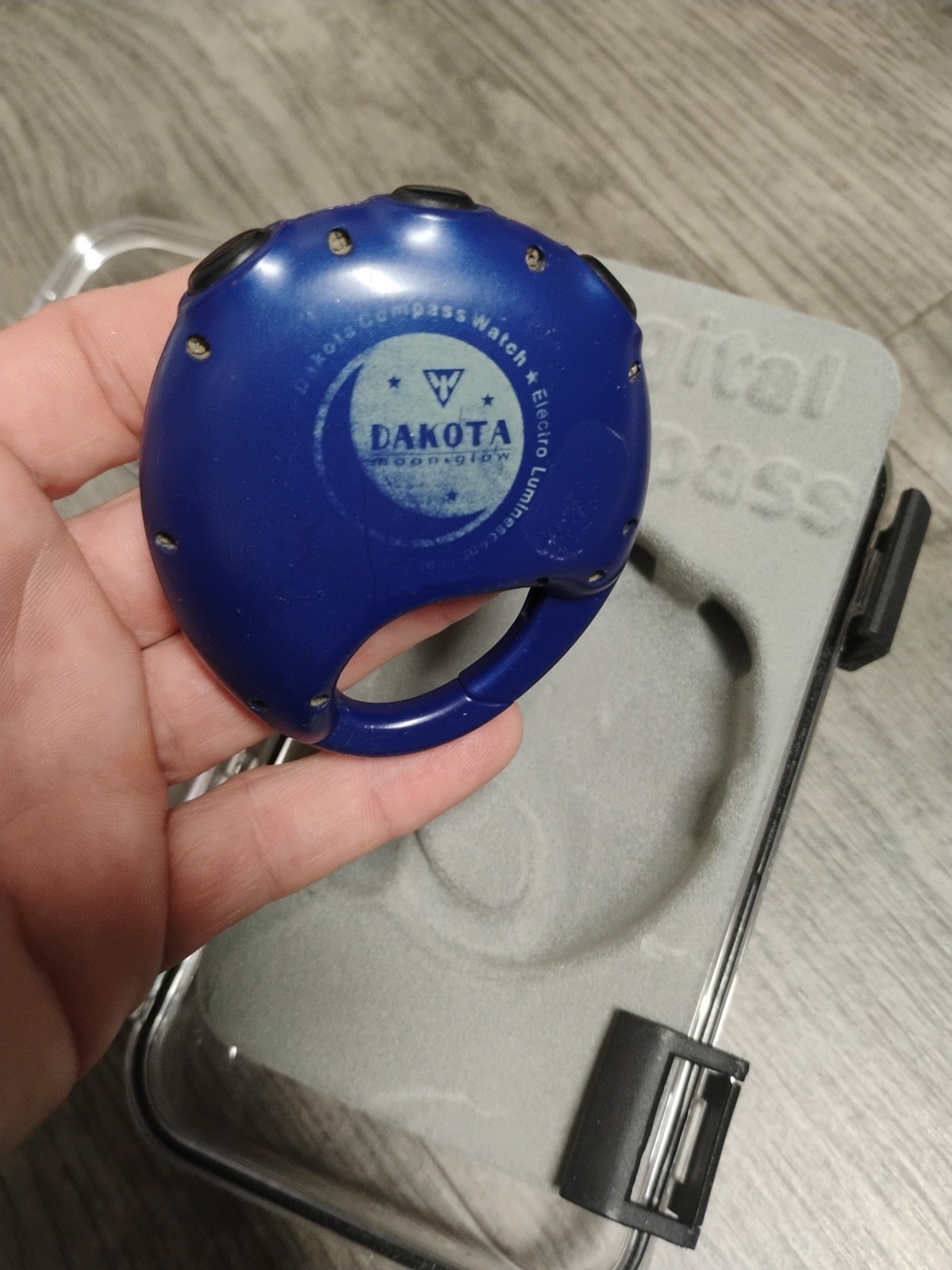 Dakota Backpacker Clip Digital Compass Blue With H2O Box In Packaging