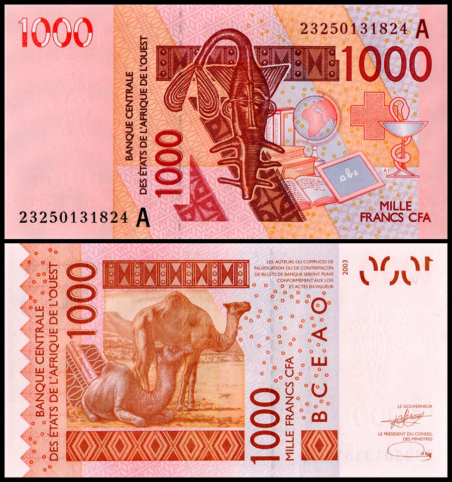 West African States - Ivory Coast 1000 Francs, 2023, P-115Aw, UNC