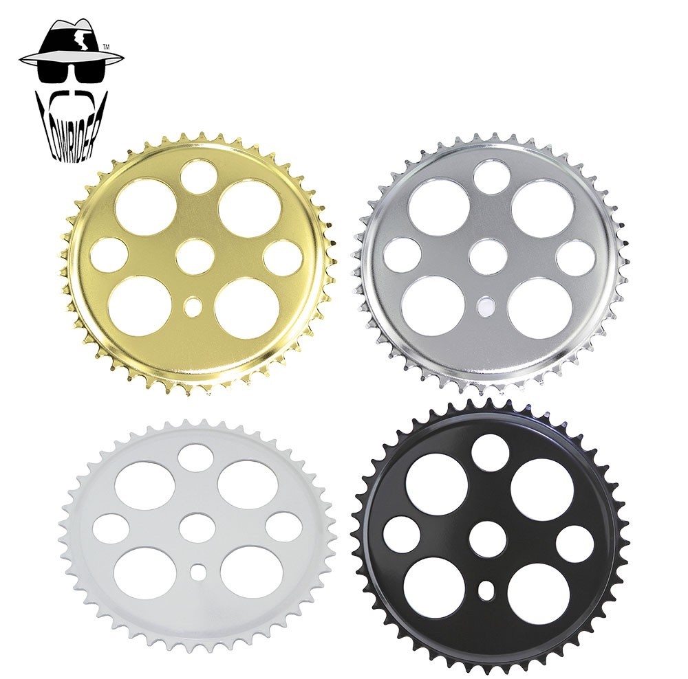 ORIGINAL LOWRIDER Lucky 7 Steel Chainring 44T– 1/2 x 1/8 – Available in 4 Colors